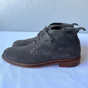 Wolverine Sz 12 gray suede chukka lace up low boots
