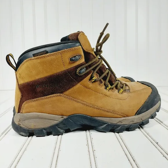 Wolverine Waterproof Leather Lace Up Mid-cut Hiking Boots E468