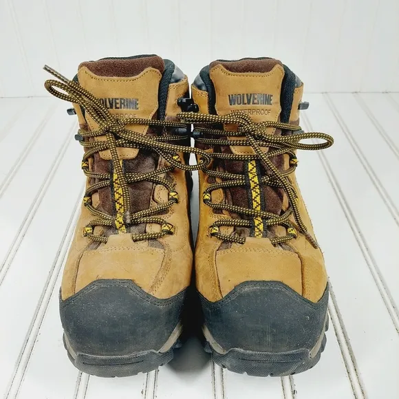 Wolverine Waterproof Leather Lace Up Mid-cut Hiking Boots E468