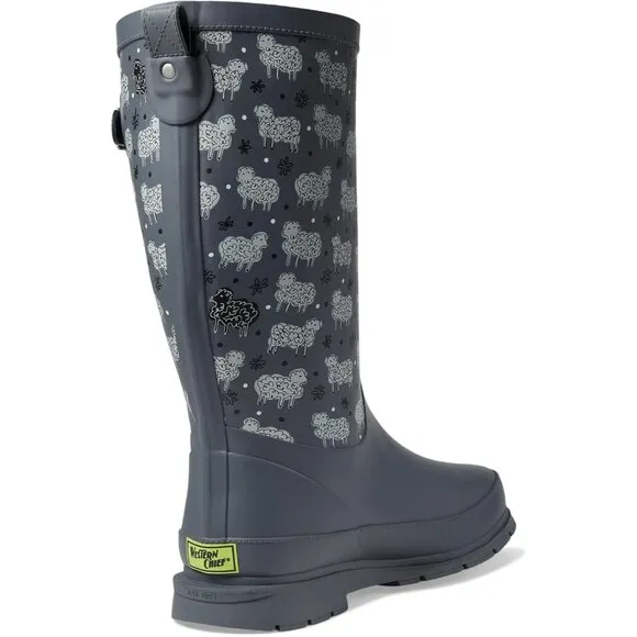 ✨Women Black Chief Women's Tall Waterproof Rain Boot Outdoor Garden Shoes