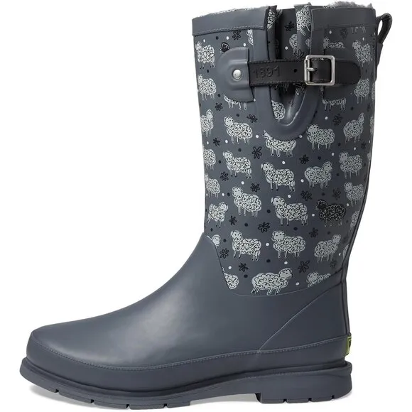 ✨Women Black Chief Women's Tall Waterproof Rain Boot Outdoor Garden Shoes