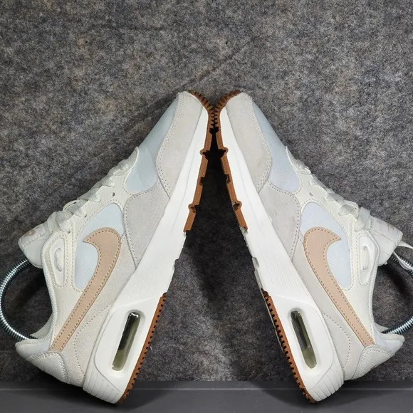 Women's 7 Nike Air Max SC Running Shoes White Beige