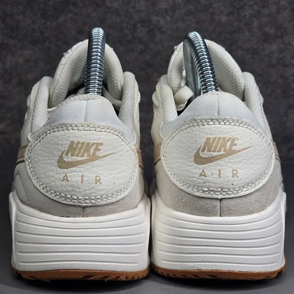 Women's 7 Nike Air Max SC Running Shoes White Beige