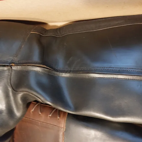 womens black Wolverine Earhart Samantha Pleet Riding Boots  43/11. EUC