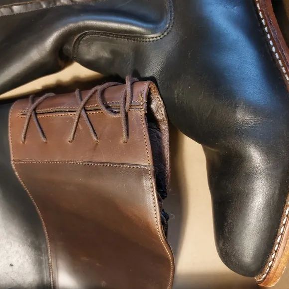 womens black Wolverine Earhart Samantha Pleet Riding Boots  43/11. EUC