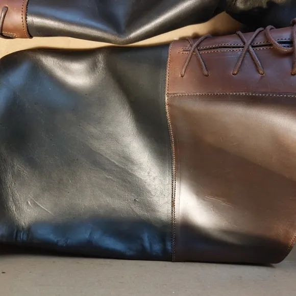 womens black Wolverine Earhart Samantha Pleet Riding Boots  43/11. EUC