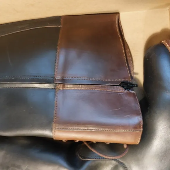 womens black Wolverine Earhart Samantha Pleet Riding Boots  43/11. EUC