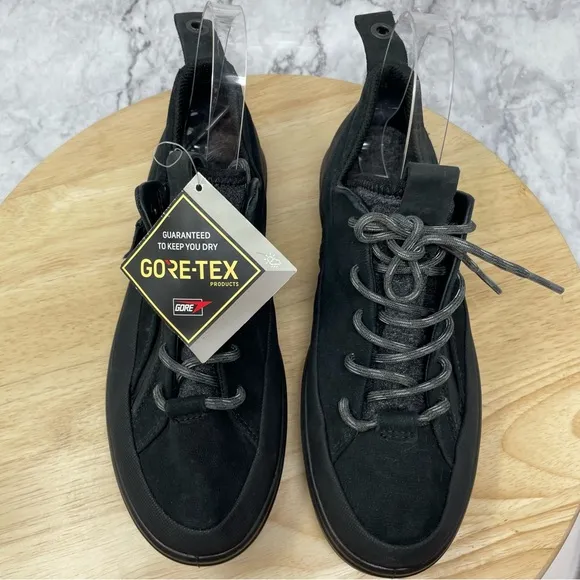 Women’s Ecco Soft 7 Tred Zip Goretex Waterproof Shoes Black Sz 6 New