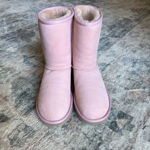 Women's Pink UGG Boots Classic Short Suede Very RARE Color