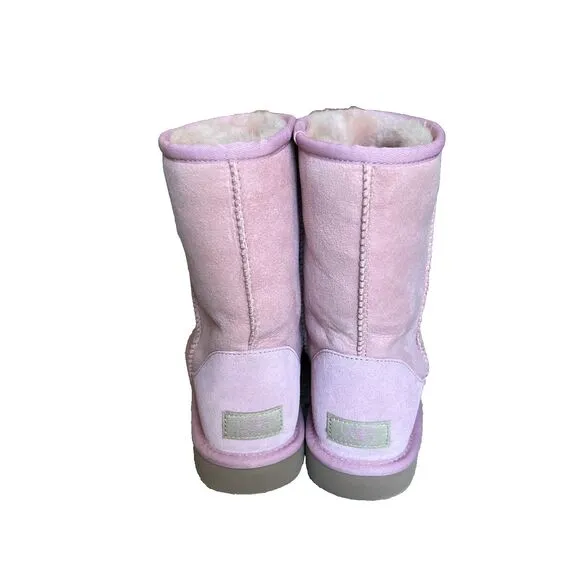 Women's Pink UGG Boots Classic Short Suede Very RARE Color