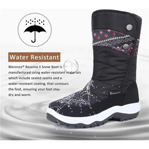 Women's Snow Boots Winter Water-Resistant Fur Lined Frosty Warm Anti-Slip Boots