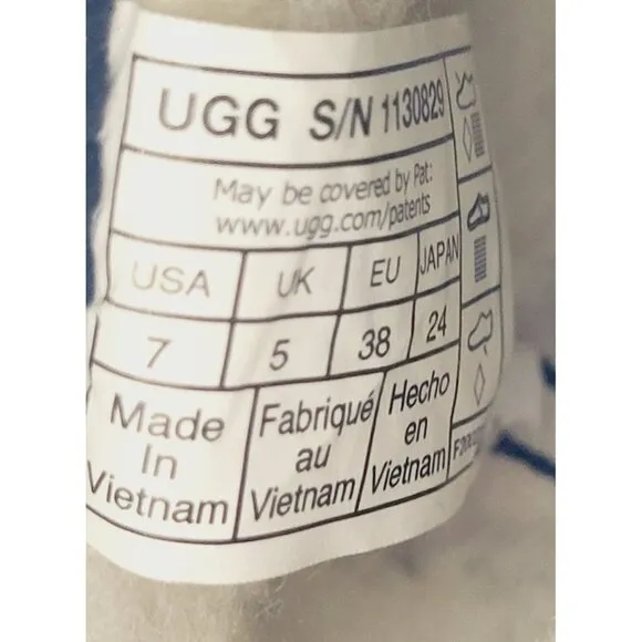Women's UGG Adiroam Ankle Black Boots‎ - Size 7