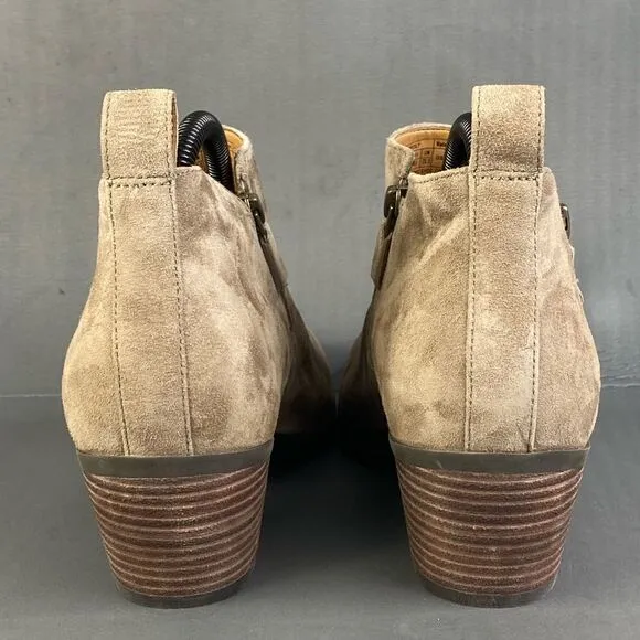 Women's Vionic Cecily Stone Leather Suede booties womens size  9