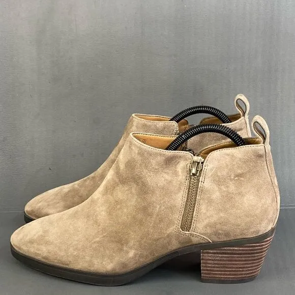Women's Vionic Cecily Stone Leather Suede booties womens size  9