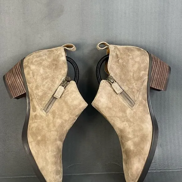 Women's Vionic Cecily Stone Leather Suede booties womens size  9