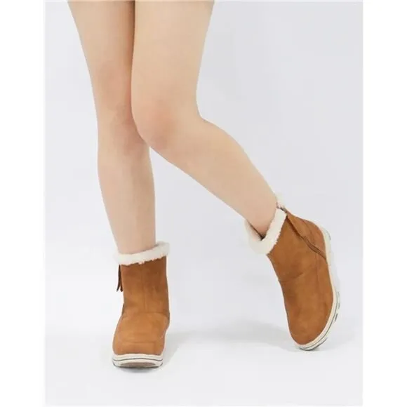 Women's Winter Snow Ankle Boots Windbreak Warm Booties Waterproof