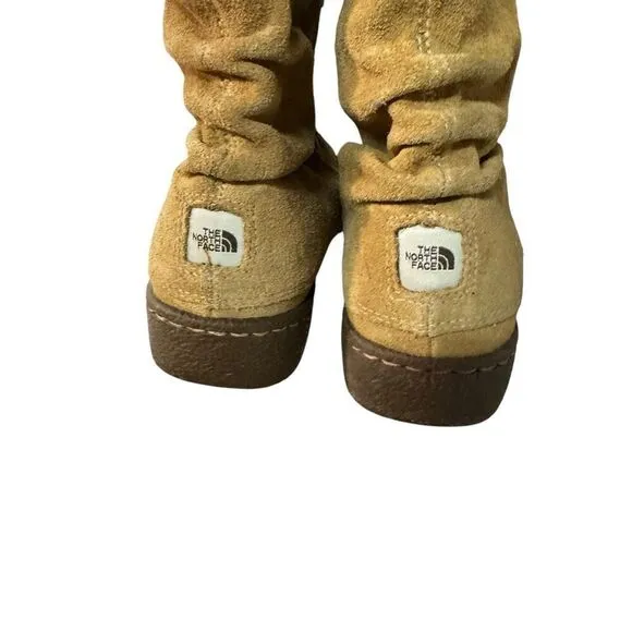Women's North Face Hiking Boots Primaloft 200 Gram Insulation Fur Knit Trim Sz 7