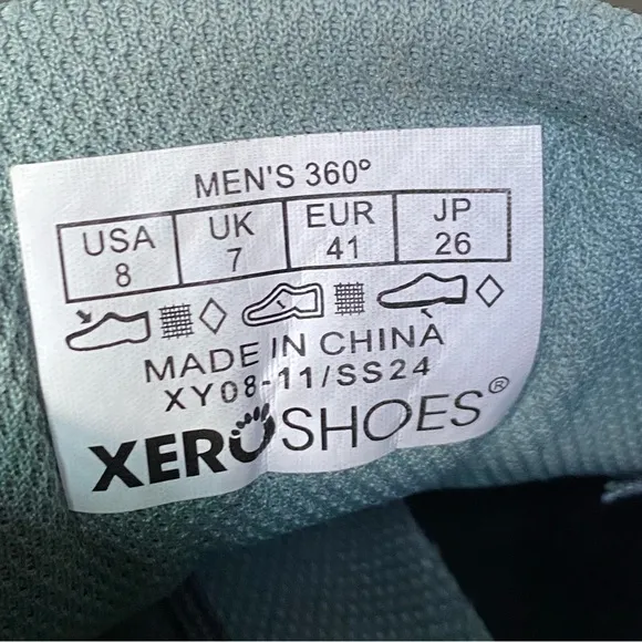 Xero 360 Barefoot Running Shoes Men's Size 8 Sneakers Grey XY08-11