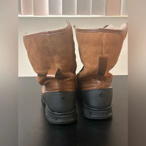 Y2K Marc Ecko Lug Sole Boot Size 13 Leather Shearling Grierson Keystone $199 VTG