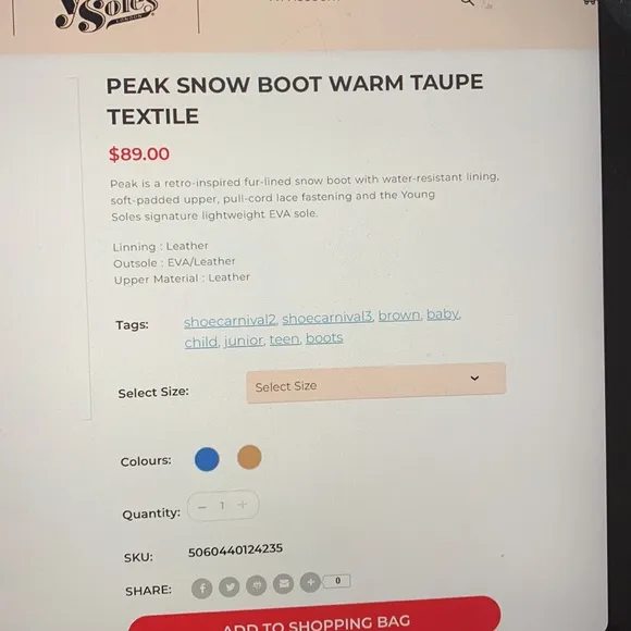 Young soles snow boots