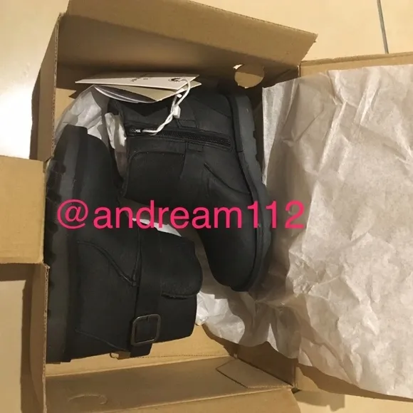 ZARA KIDS 100% LEATHER WARM LINED BOOTS NEW &amp; TAGS US 6